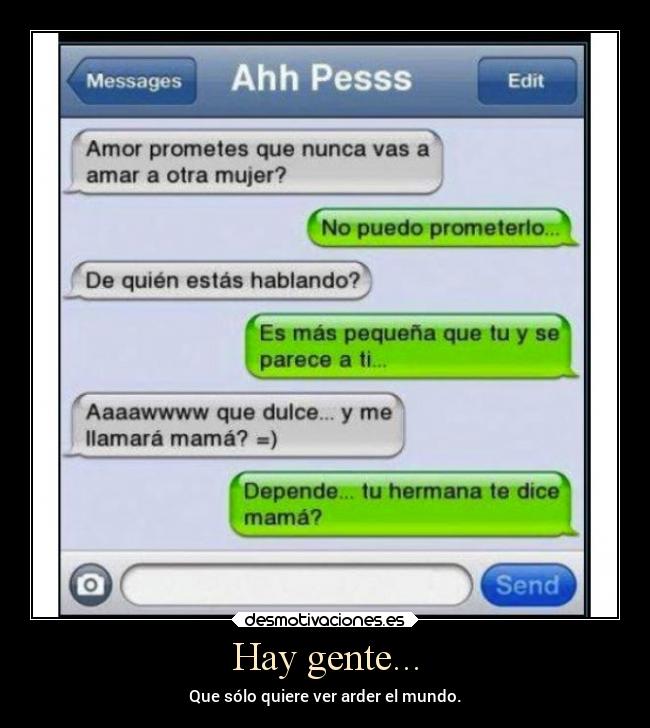 Hay gente... -
