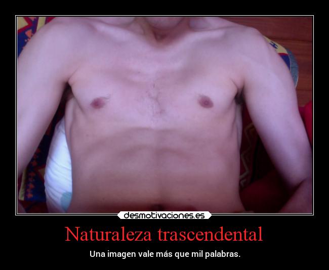 Naturaleza trascendental - Una imagen vale más que mil palabras.
