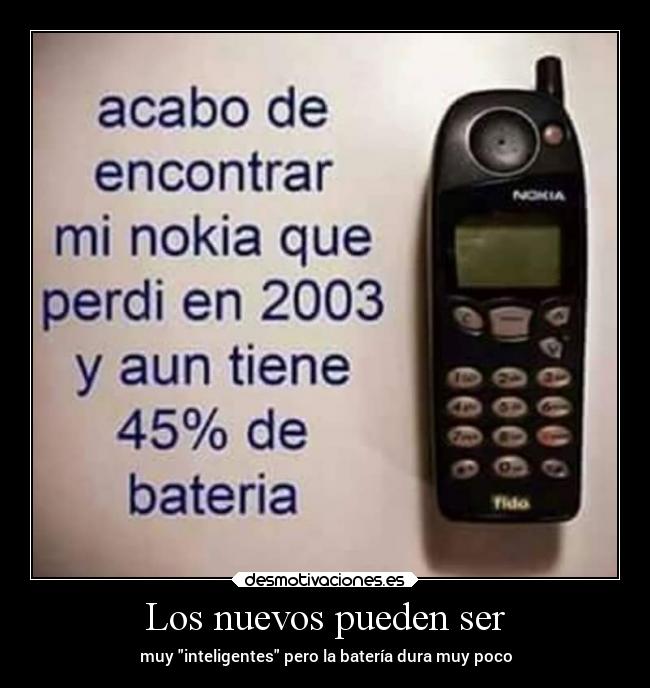 Los nuevos pueden ser - 