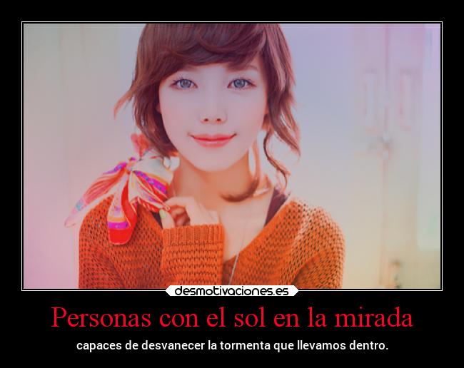 Personas con el sol en la mirada -