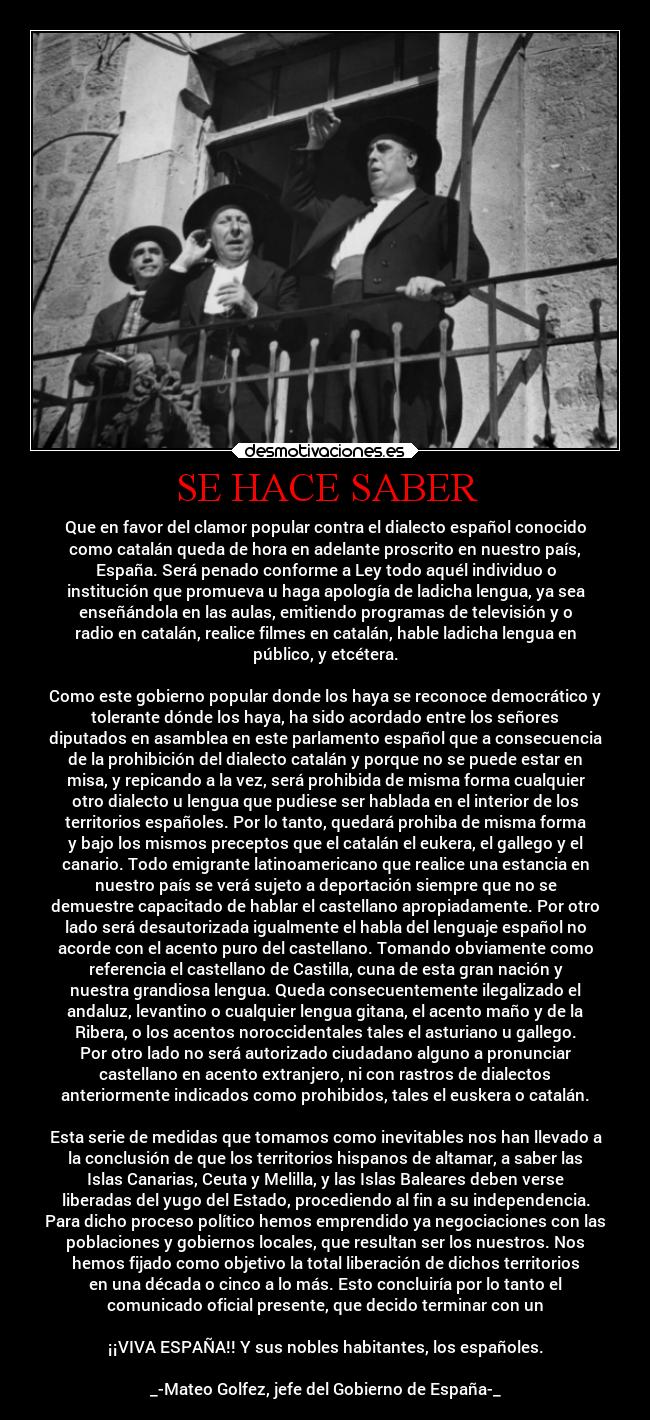 carteles politica lenguas catalan desmotivaciones