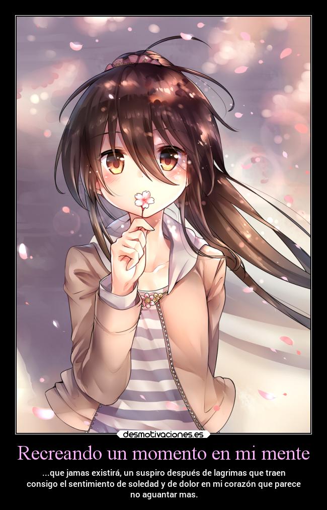 Recreando un momento en mi mente -