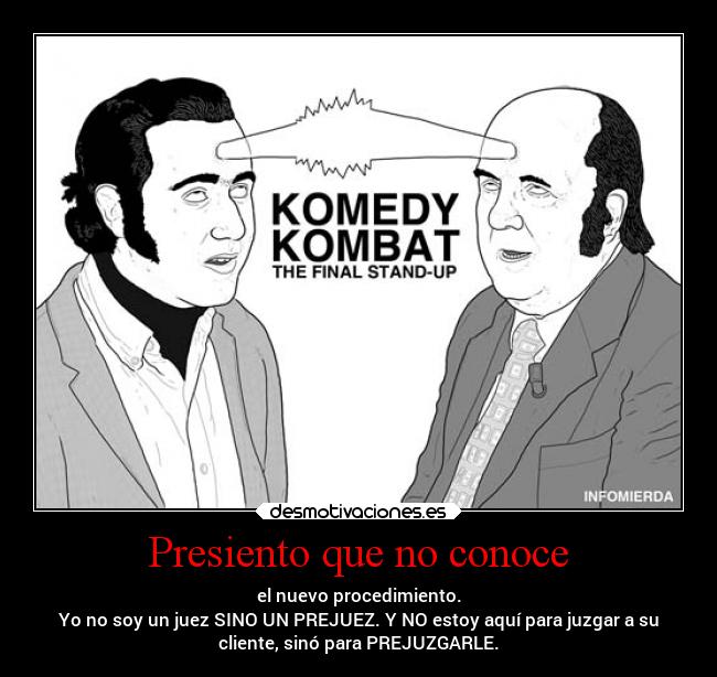 Presiento que no conoce -