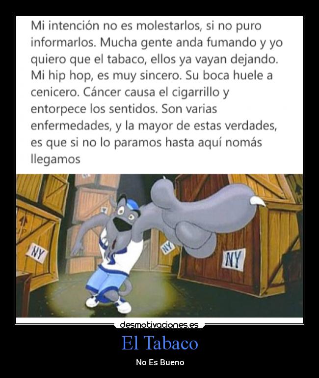 El Tabaco - No Es Bueno