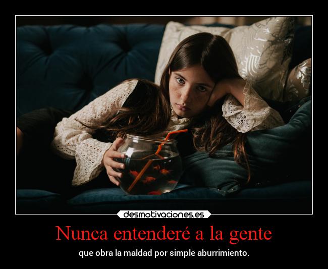 Nunca entenderé a la gente - 