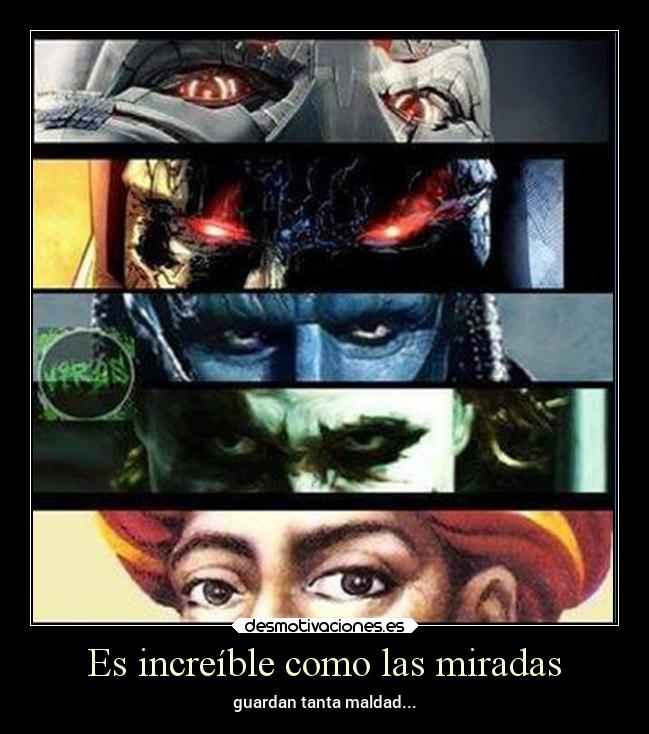 Es increíble como las miradas -