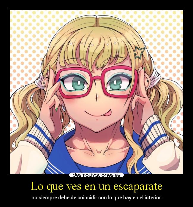 Lo que ves en un escaparate -