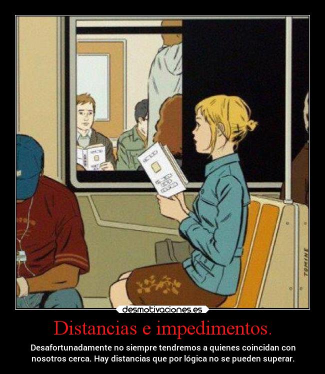 Distancias e impedimentos. -