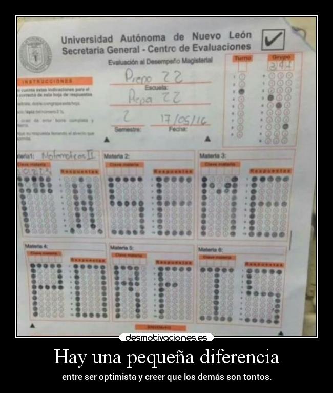 Hay una pequeña diferencia -