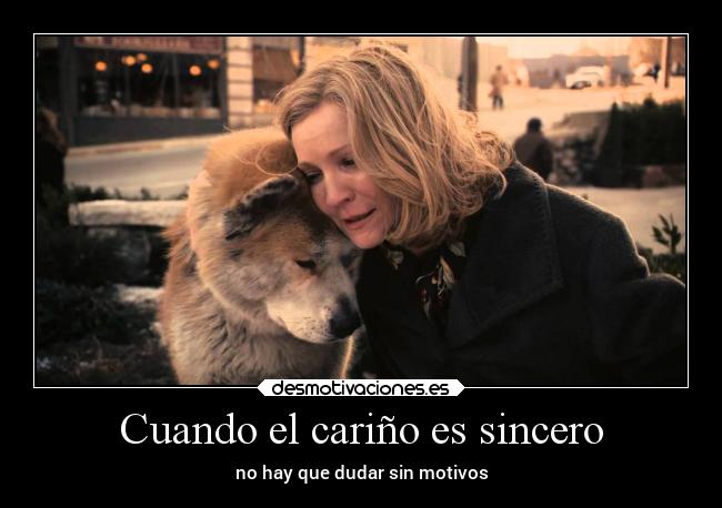 Cuando el cariño es sincero - no hay que dudar sin motivos