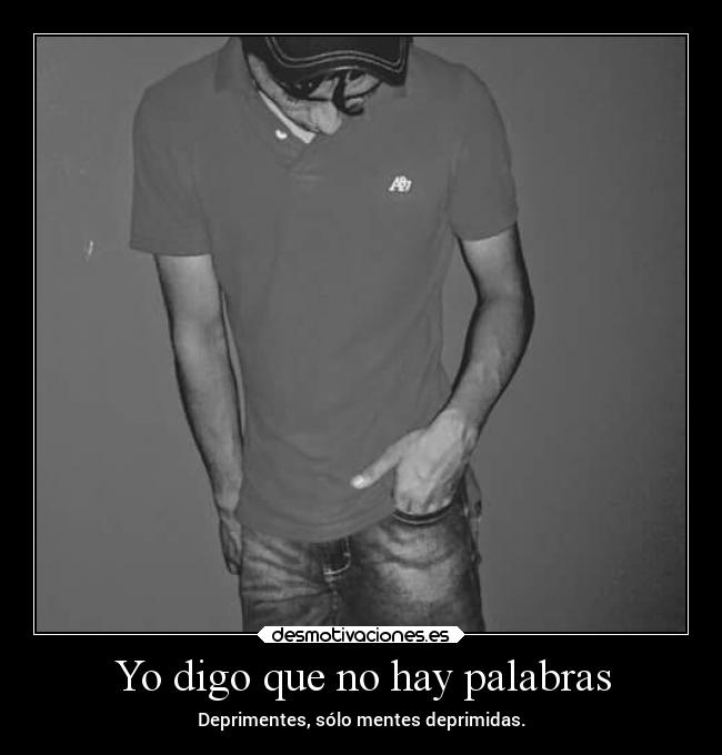 Yo digo que no hay palabras -