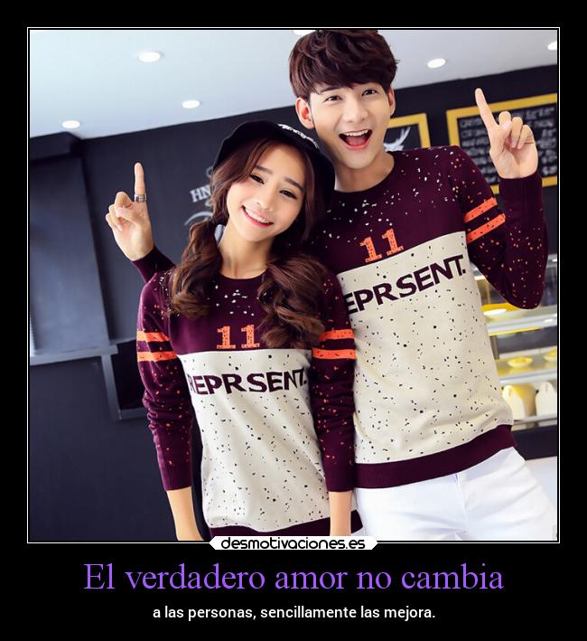 El verdadero amor no cambia -