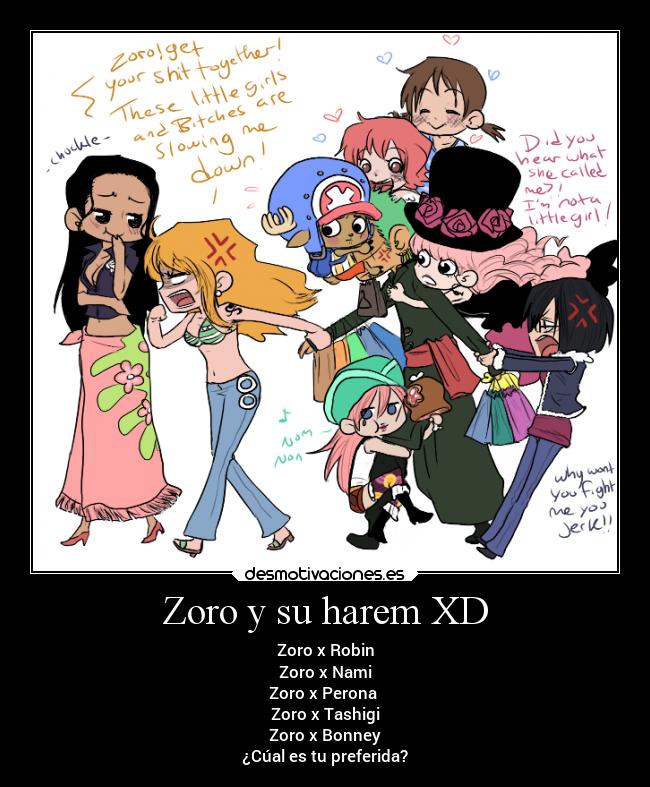 Zoro y su harem XD - 