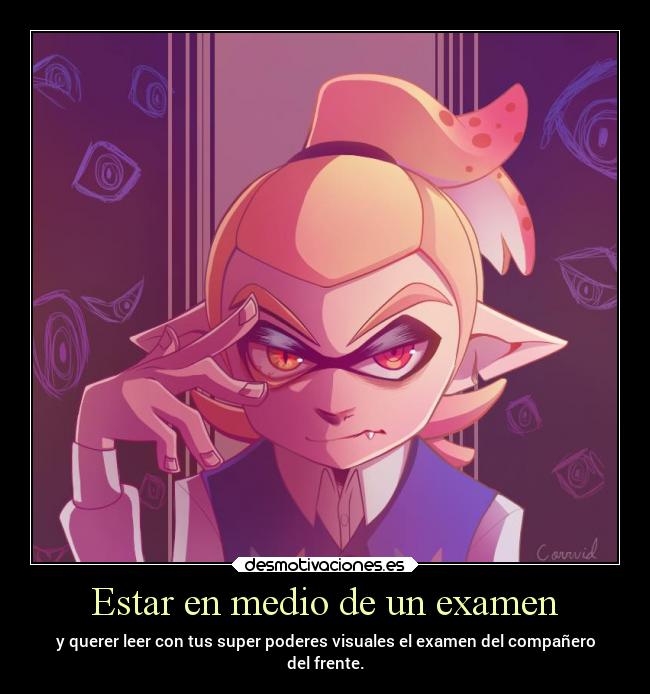 carteles anime splatoon arrasar leer mente desmotivaciones