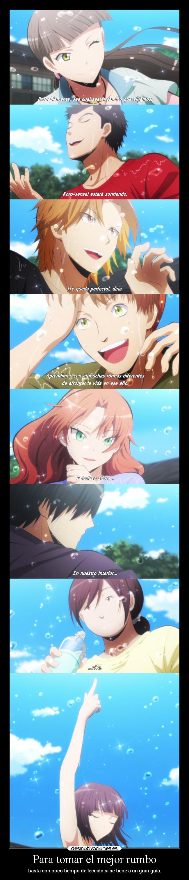 carteles anime vida mundo final raptorhunters harukaze assasinationclassroom korosensei ansatsukyoshitsu desmotivaciones