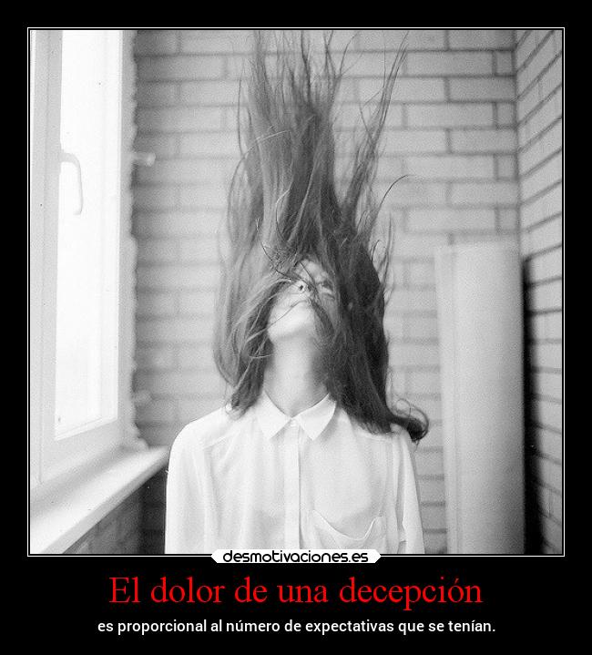 carteles dolor dolor decepcion expectativa desmotivaciones
