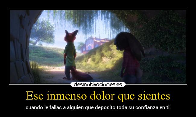 Ese inmenso dolor que sientes -