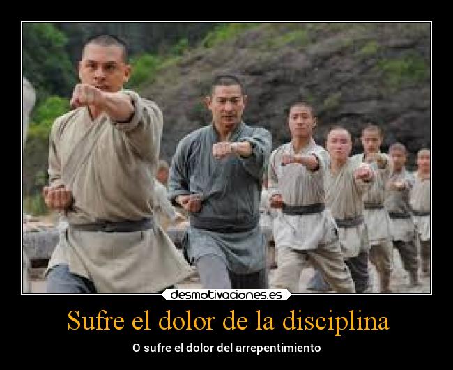 Sufre el dolor de la disciplina - O sufre el dolor del arrepentimiento