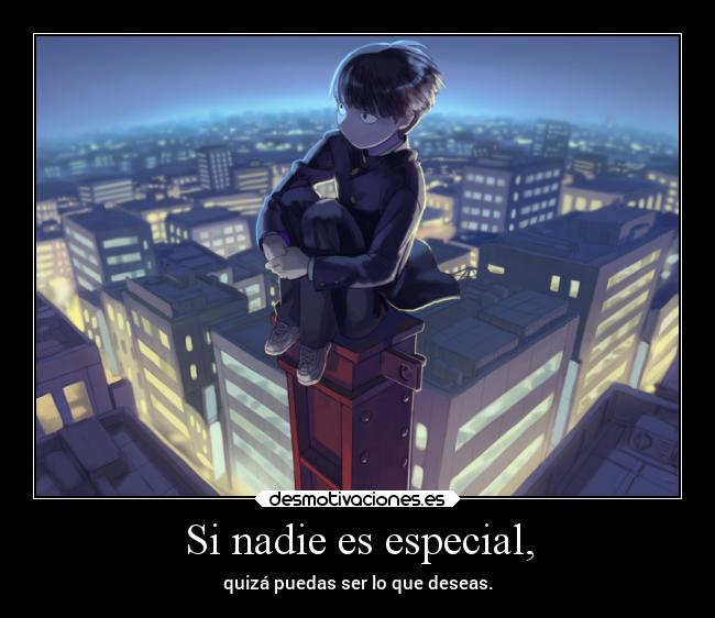 carteles frases musica anime redgame mobpsycho100 elhypemeestamatando desmotivaciones