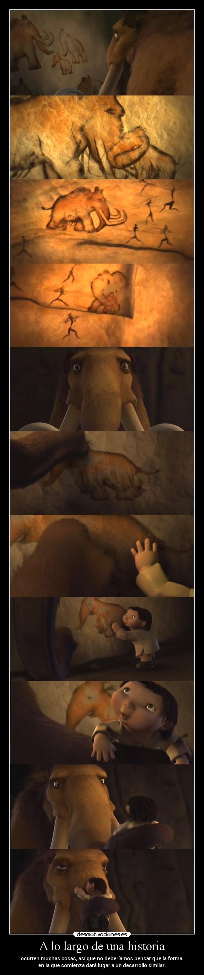 A lo largo de una historia -