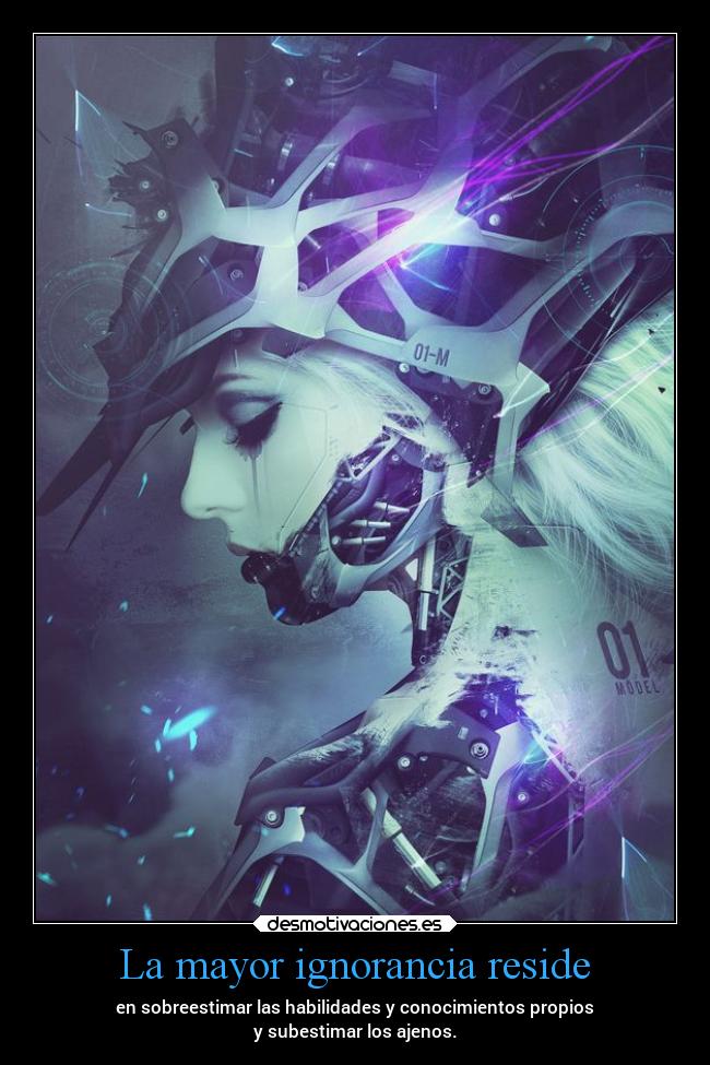 La mayor ignorancia reside - 