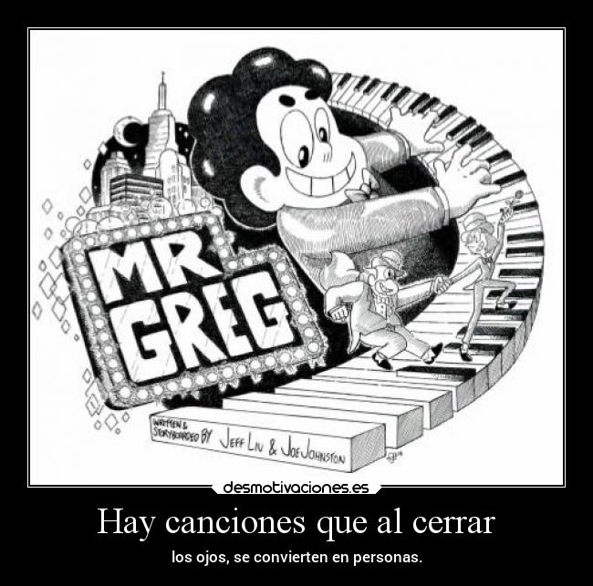 carteles musica vida sentimientos cine humor steven universe greg perla hiatus laurasimpson14 desmotivaciones