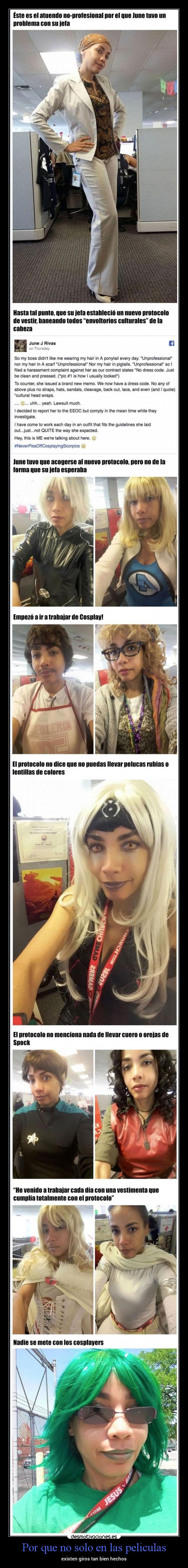 Por que no solo en las peliculas - existen giros tan bien hechos