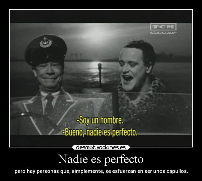 Nadie es perfecto - 