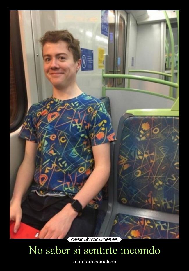 No saber si sentirte incomdo - o un raro camaleón