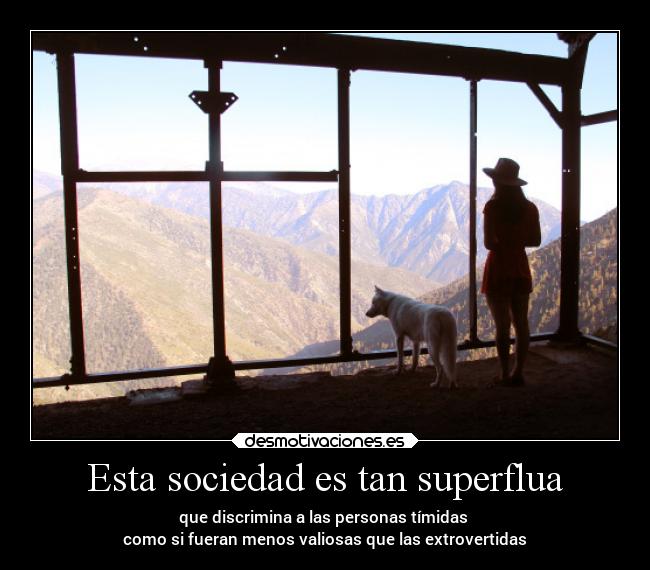 Esta sociedad es tan superflua - 