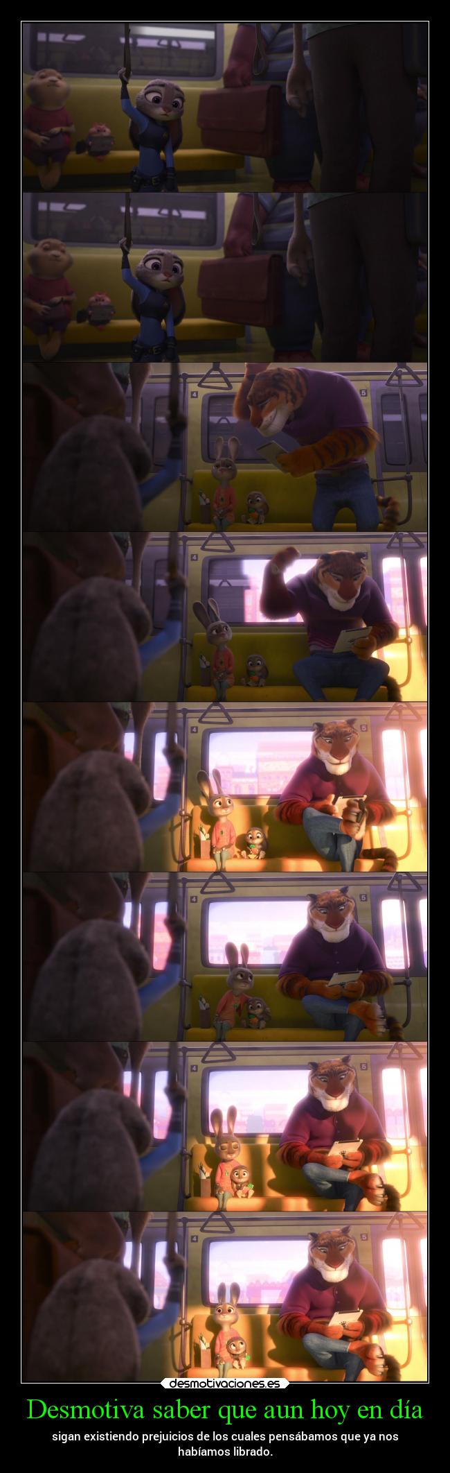 Desmotiva saber que aun hoy en día - 