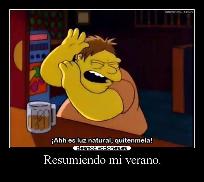 Resumiendo mi verano. - 