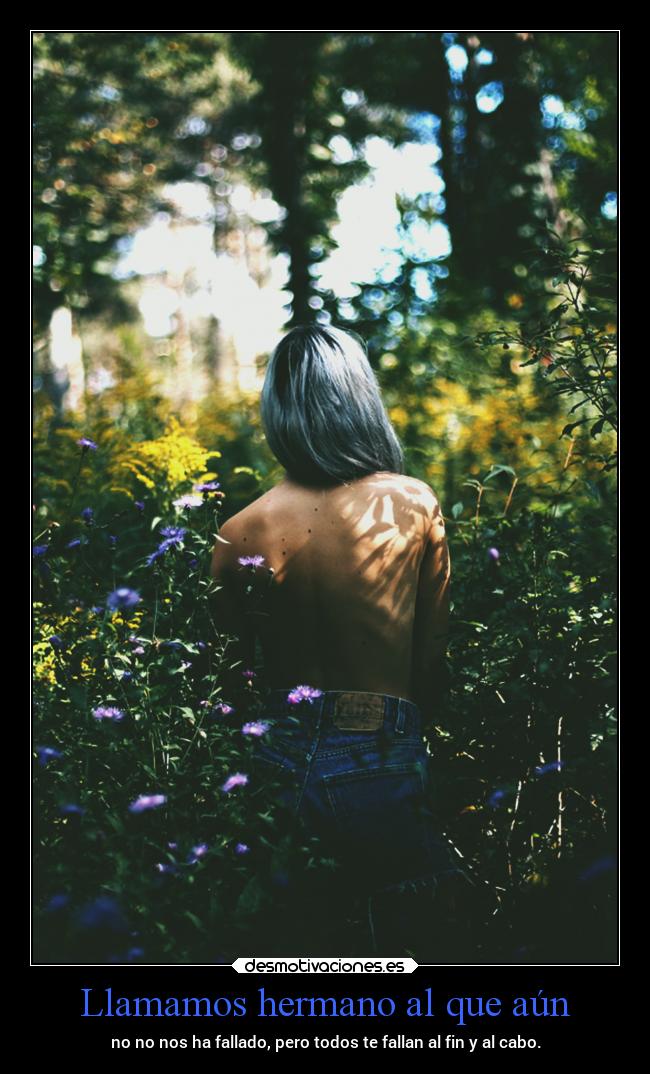 Llamamos hermano al que aún - 
