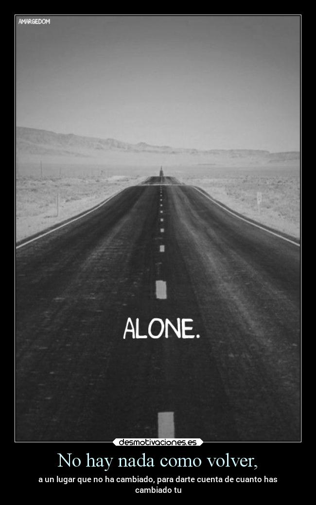 No hay nada como volver, - 