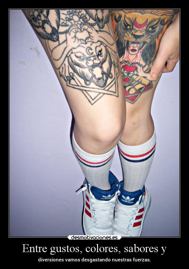 Entre gustos, colores, sabores y - 