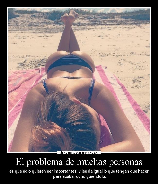 El problema de muchas personas -