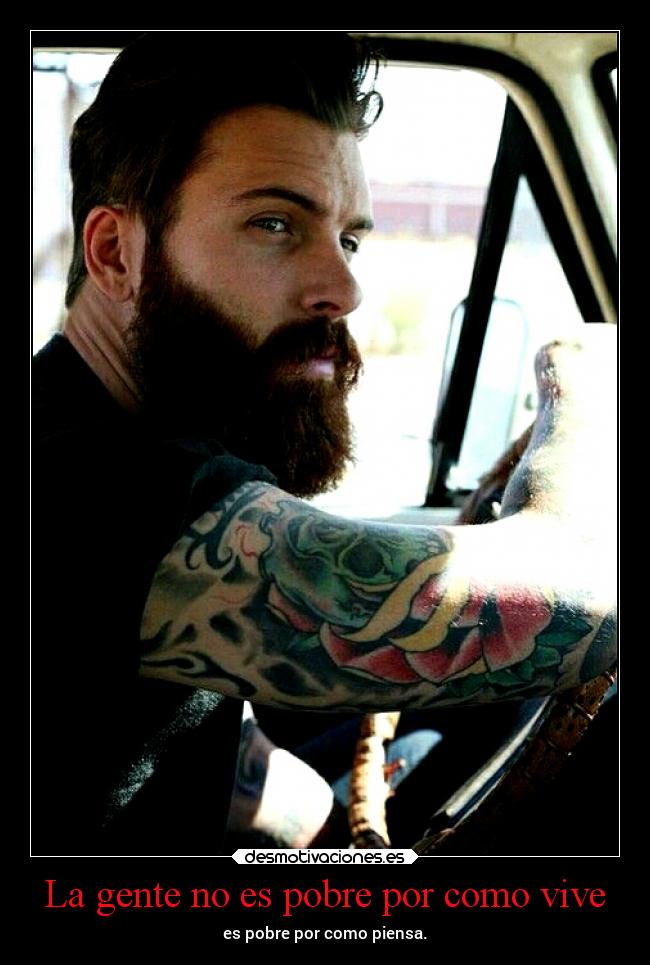 La gente no es pobre por como vive -