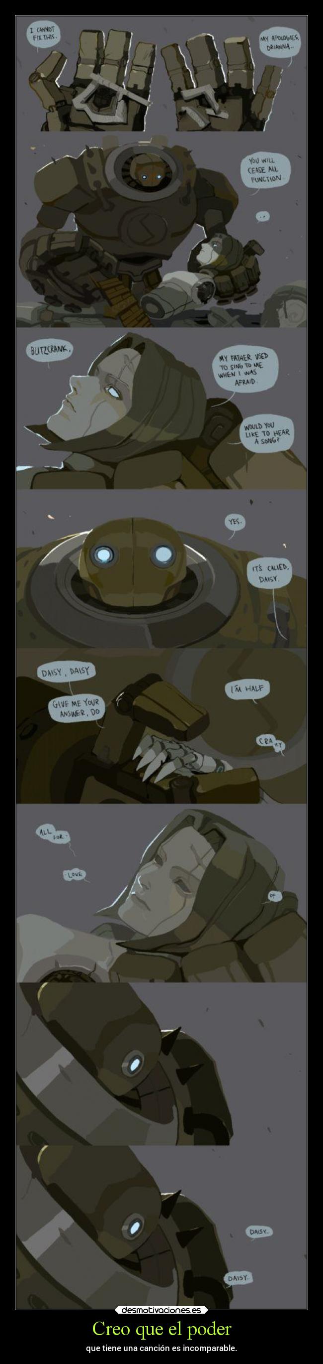 carteles videojuegos musica leagueoflegends blitzcrank orianna desmotivaciones