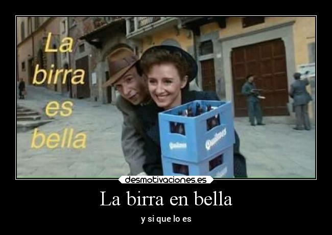 La birra en bella -