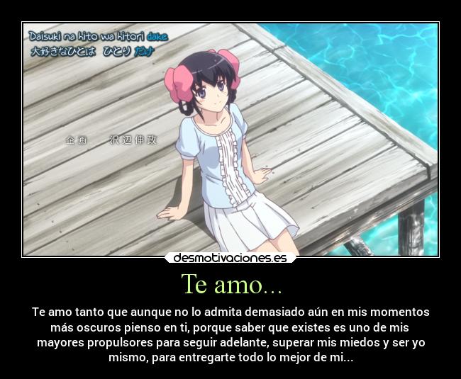 Te amo... -