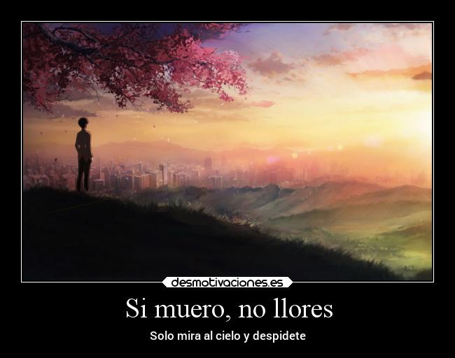 carteles alma anime muerte desmotivaciones lagrimas despedida desmotivaciones