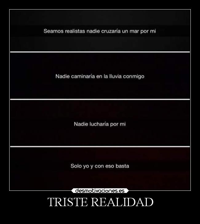 TRISTE REALIDAD - 