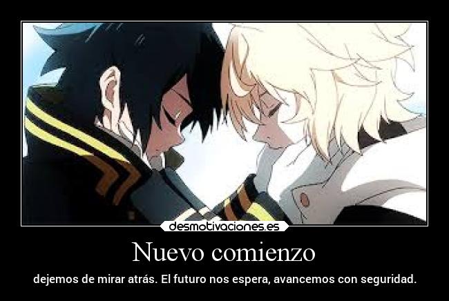 Nuevo comienzo - dejemos de mirar atrás. El futuro nos espera, avancemos con seguridad.