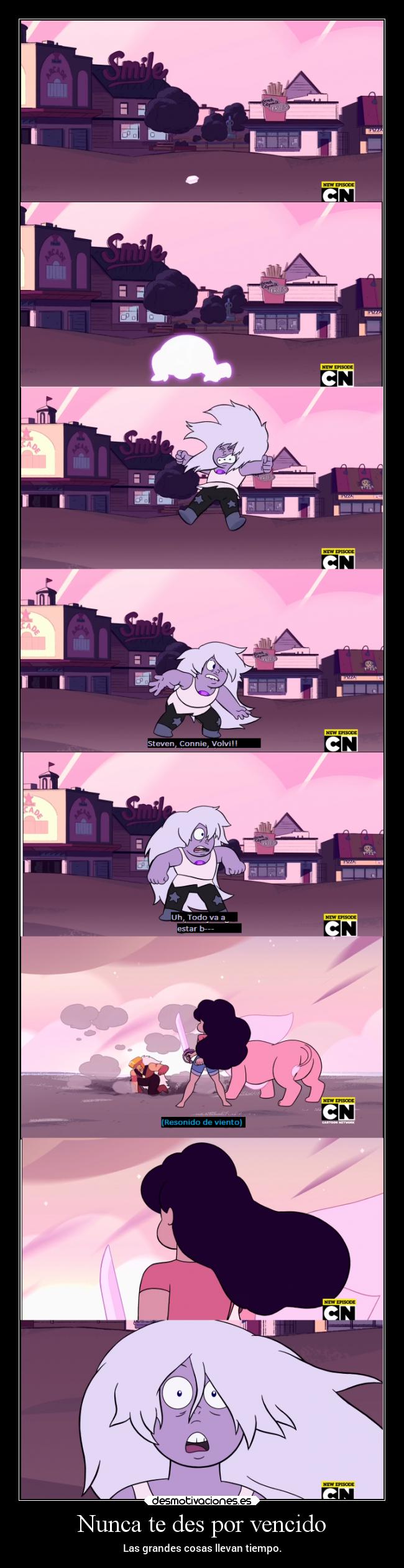 Nunca te des por vencido - Las grandes cosas llevan tiempo.