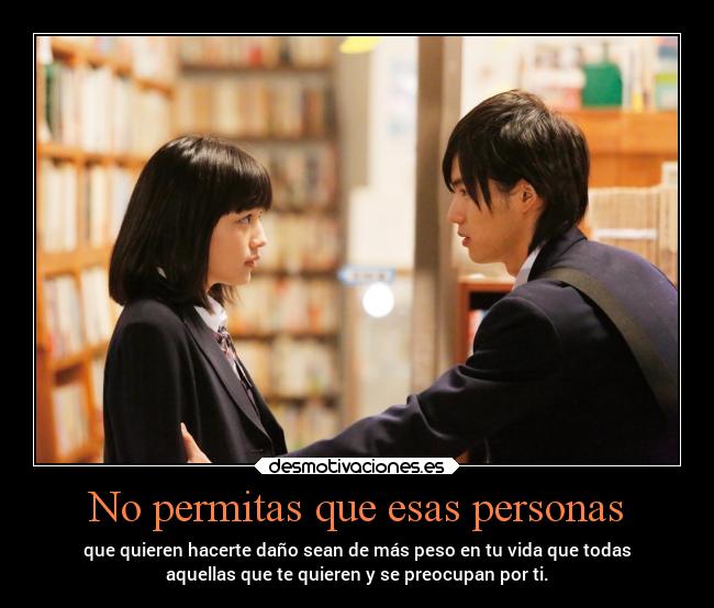 No permitas que esas personas -