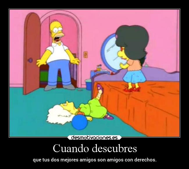 carteles amigos simpsons humor tonto fail locura homero bart milhouse travesti laurasimpson14 desmotivaciones