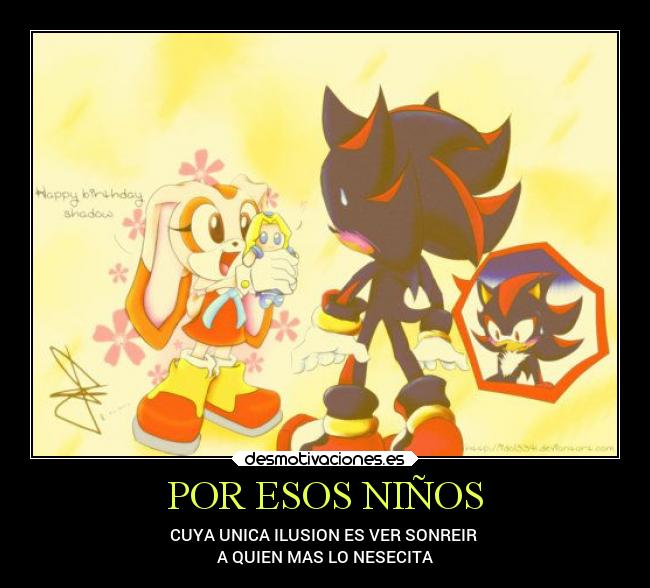 carteles amigos sonrisa shadowthehedgehog creamtherabbit desmotivaciones