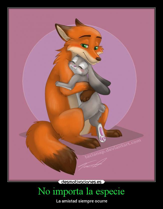 No importa la especie - La amistad siempre ocurre