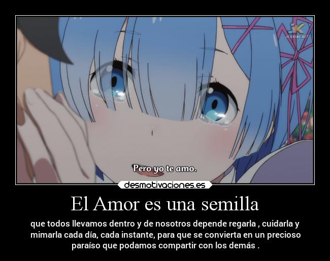 carteles amor anime amor zero juventud nino rem azul waifu perfecta render large desmotivaciones