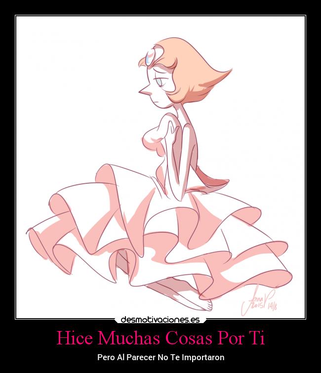 carteles amor stevenuniverse perla desmotivaciones
